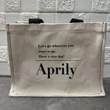 Aprily 에코백 토트백 캔버스 원단 블랙