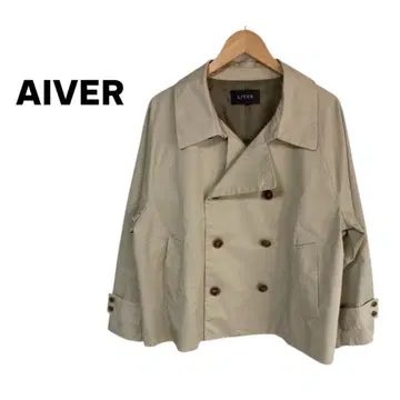 AIVER 숏 래글런 트렌치코트
