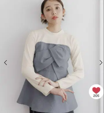 새상품 mystywoman 프론트 리본 뷔스티에 풀오버