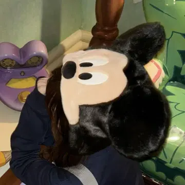 미키마우스 후드 부착 모자