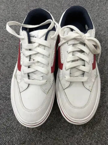 VANS ALL-THROUGH 화이트/레드 스니커즈 반스 24.5