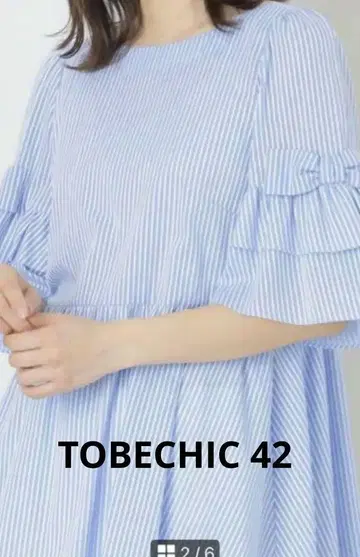 tobechic 투 비 시크 리본이 귀여운 튜닉 size 42