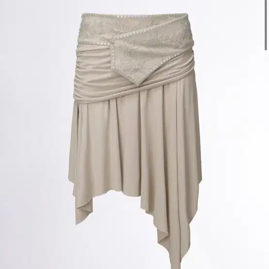 ★SCULPTOR★ Beaded Jersey Skirt Brown SC24A407BR Beaded Jersey Skirt Brown – Sculptor