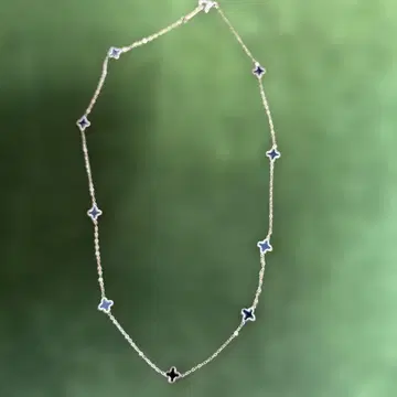 별 모양 모티브 실버 목걸이 42cm