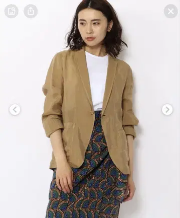 맥피 라미 레이온 론 라이트 자켓