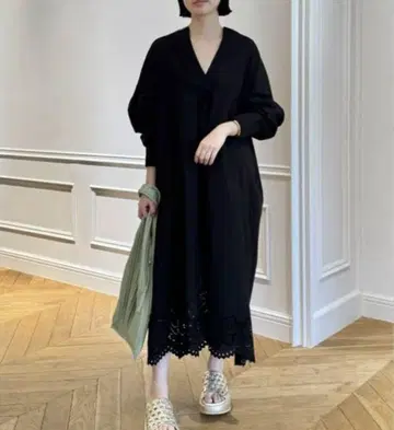 하우스 오브 로터스 시프리 롱 원피스 블랙
