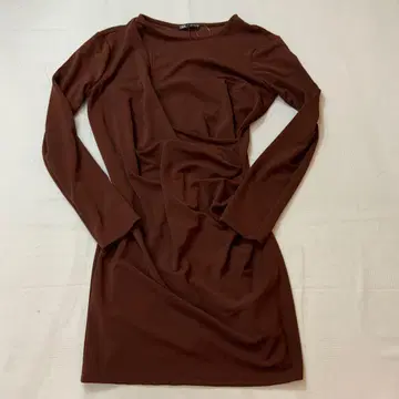 ZARA 자라 무릎 기장 원피스 긴팔 L