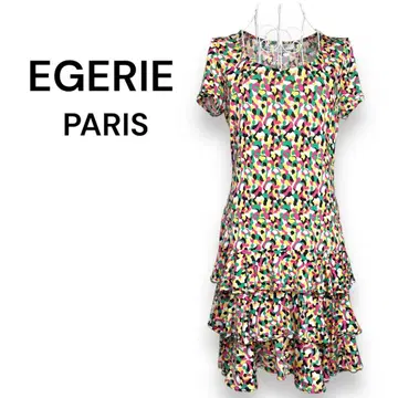 EGERIE PARIS 에제리 3단 프릴 프린트 원피스