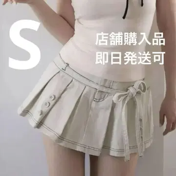 Kika button mini skirt s 사이즈