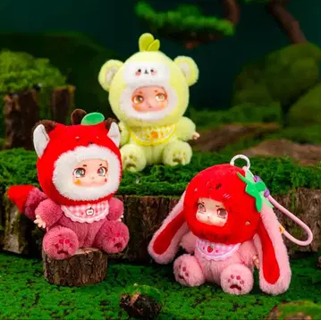 딸기 토끼 봉제 인형 15cm (NOMMI)