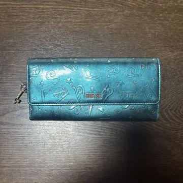 ANNA SUI 스파클링 나이트 장지갑 터콰이즈
