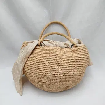 Sans-Arcidet COTON&RAFFIA 라피아 바스켓백