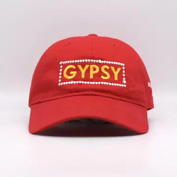 GYPSY 집시 힐튼헤드 자수 캡 구제 의류 비쥬 빨간색