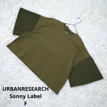URBANRESEARCH 반팔 상의 크롭 리본 이()소재 카키 F