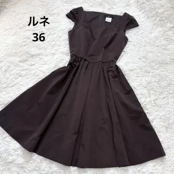 새상품급 Rene 르네 원피스 프렌치 슬리브 브라운 36