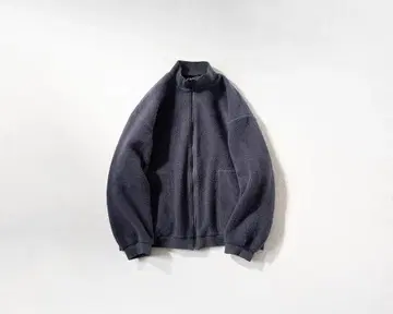 CONFECT 쭈리 냅핑 기모 지퍼 탑 Dark Navy