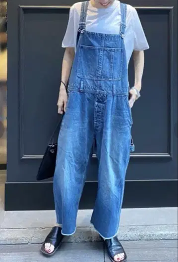 jsluxe 11OZ 데님 오버롤