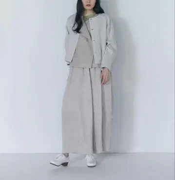 린넨 트윌 보틀 실루엣 팬츠