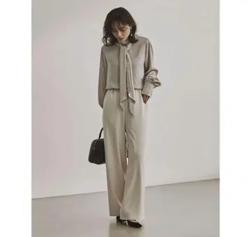 아뉴앙스 anuans 이지 와이드 팬츠 (IVORY)