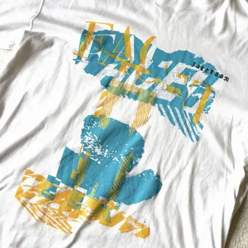 FACETASM 파세타즘 BIG TEE 빅 T 화이트  파랑