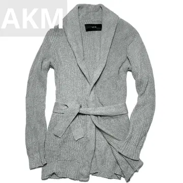 정가 6만 AKM FINE 숄 니트 가운 가디건 S