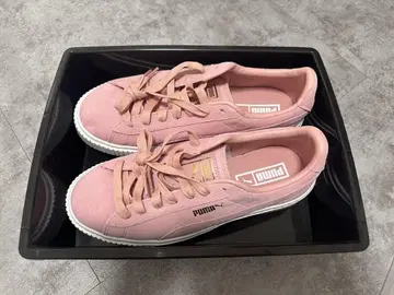 PUMA 핑크 스니커즈 사이즈 24.5cm 미사용 새상품