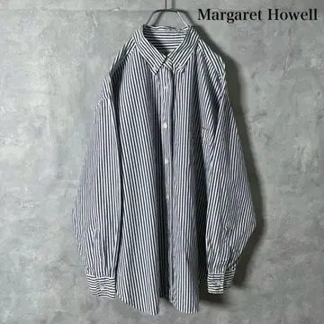 구 택 Margaret Howell 일본제 스트라이프 셔츠 N1013