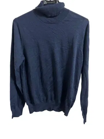 Settefili Cashmere 네이비 터틀넥 스웨터 46