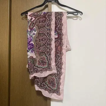 페이즐리 무늬 스톨 핑크와 보라색