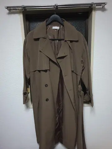 남성용 트렌치코트 브라운 XL