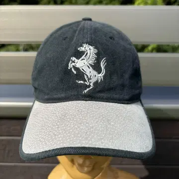 90s Ferrari 페라리 공식 캡 빅 호스 자수 뛰는 말