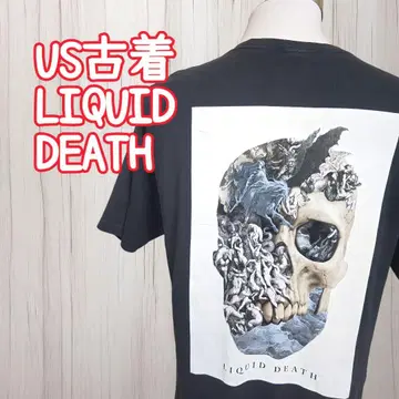 LiquidDeath US 구제 의류 셔츠 해골