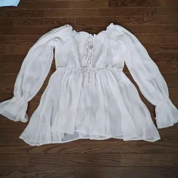 mline mystic 아이보리 폴리에스테르 블라우스 상의 F 사이즈