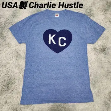 USA 제 Charlie Hustle 찰리 허슬 KC 하트 티셔츠