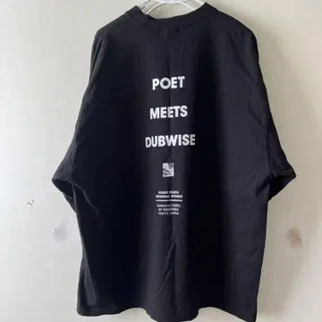 POET MEETS DUBWISE 티셔츠 XL 블랙
