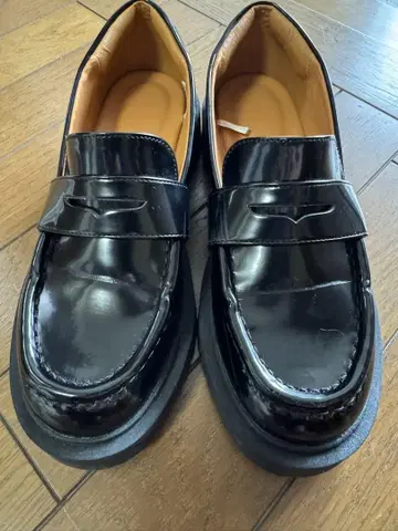 블랙 로퍼 여성용 신발
