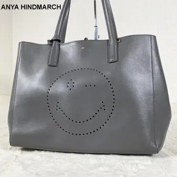 [새상품급] ANYA HINDMARCH 스마일리 토트백 가죽