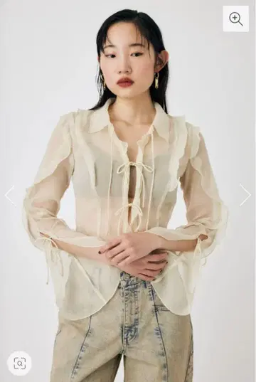 CHIFFON MELLOW 블라우스 ivory
