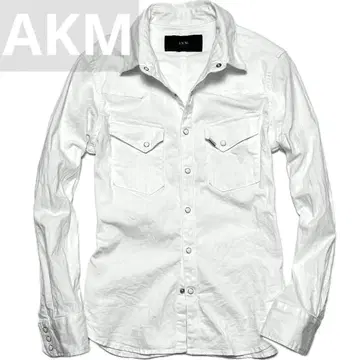 정가 5.5만 AKM STRETCH DENIM 웨스턴 스냅 셔츠 M
