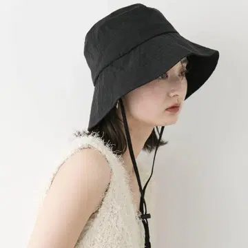 SENSE OF PLACE UV 다운 브림 햇 블랙