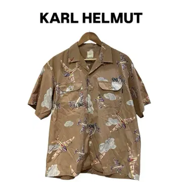 [ M3 ] Karl Helmut 반팔 셔츠 비행기 패턴