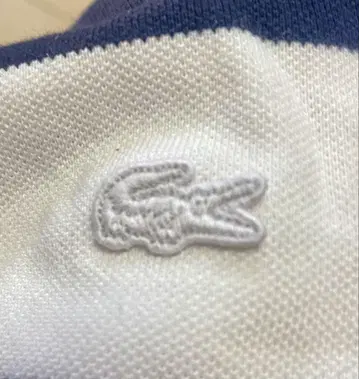 라코스테 LACOSTE 보더 T셔츠