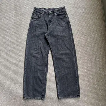 ZARA 블랙 데님 팬츠 배기 데님