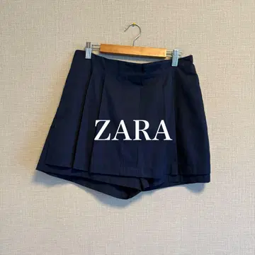 ZARA 네이비 플리츠 스코트