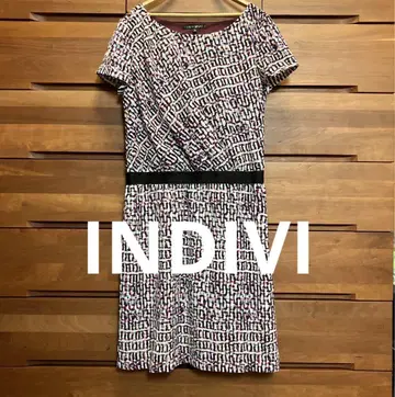 INDIVI 와인 레드 원피스 M 인디비 언타이틀 루수크