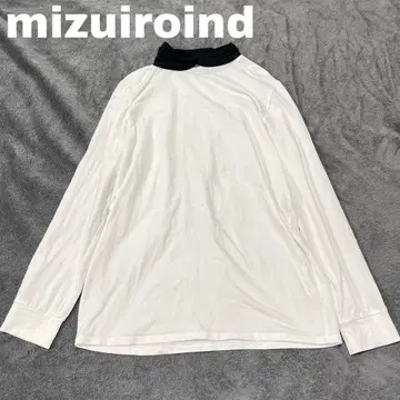 [새상품급] 미즈이로 인드 mizuiro ind 티셔츠 긴팔 터틀넥
