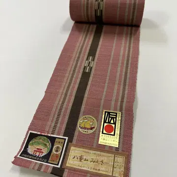 새상품 면 사 오비 반폭 오비 야에야마 민사 초목 수직 2803