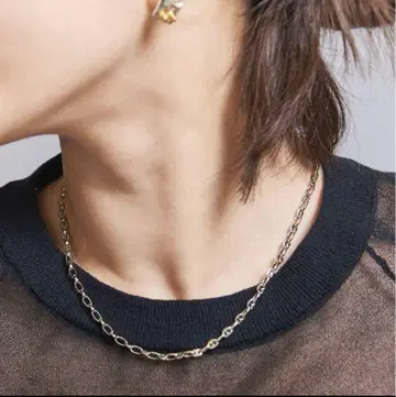 BEAUTY&YOUTH 메탈 스마트 체인 목걸이 실버
