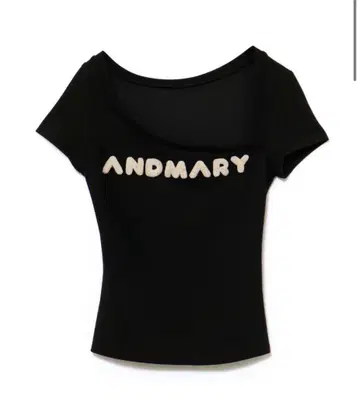 andmary Mary logo tops black