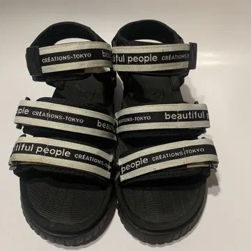 beautiful people SHAKA 스포츠 샌들 블랙